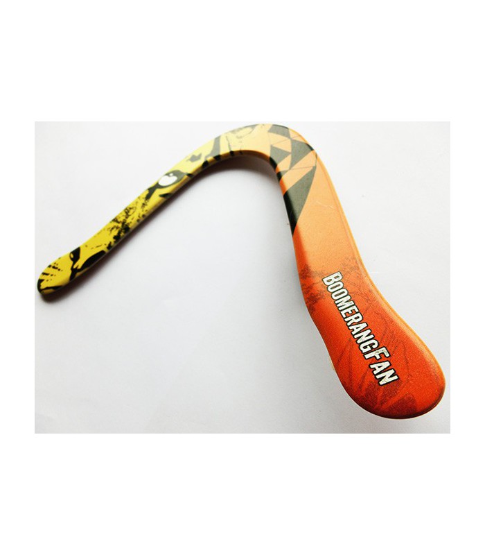 Boomerang Spirit Pour Gaucher - Polypropylène - Envergure 30cm - Portée 25m - Niveau Débutant
