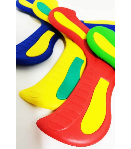 Boomerang En Mousse Pour Enfants - Lot De 2 - Jouet Extérieur Facile à Lancer - Couleurs Vives