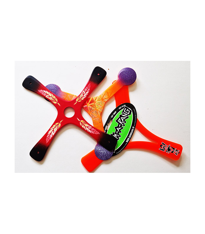 Vordpe 2 Pièces Boomerang Enfants - Frisbee En Mousse EVA 23x23 Cm Bleu Et Rouge - Jouet Extérieur Sûr Et Ludique