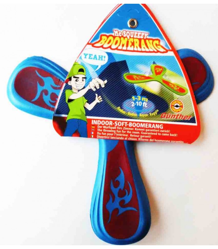 Boomerang Mc Squeezy En Mousse EVA - Vol 1-3m Intérieur - Pour Enfants Dès 5 Ans - Retour Garanti